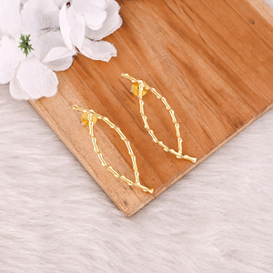 Venta al por mayor Lote 25 Pares Amarillo Chapado en Oro Latón Stud Pendiente Diseñador de Moda Joyería de Moda para Fiestas y Regalos Únicos - Product Image 5