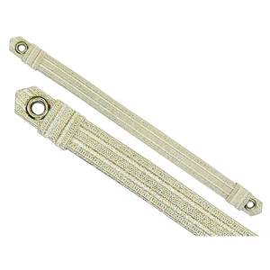 Cordon en macramé en or véritable synthétique de couleur or, sangle de chapeau tressée, enduite pour une utilisation dans les vêtements de cérémonie - Product Image 3