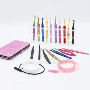 Colorful New Design Stainless Steel Eyelash Extension Tweezers Volume Eye <b>Lashes</b> Makeup Tool for Eyebrow <b>Tinting</b> - Product Image 6