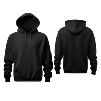 Sweat à capuche unisexe de haute qualité 100% coton molletonné avec fermeture éclair intégrale, personnalisable, vêtements de sport d'hiver pour hommes, impression personnalisée rapide