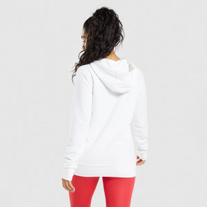Alta calidad bordado personalizado impresión Logo mujer pulóver sudaderas invierno Sudadera con capucha 100% algodón al por mayor Flexible - Product Image 2