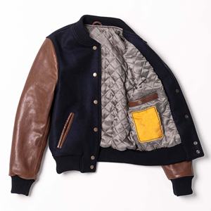 OEM Customization Men's Wool Varsity Jacket New Fashion Embroidered Baseball Personalized CollegeBaseballjacket for men - Product Image 3