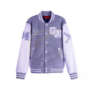 แจ็กเก็ตตัวอักษรสำหรับผู้ชาย,เสื้อแจ็กเก็ตแฟชั่นลายปัก Chenille ดีไซน์ล่าสุดทำตามสั่ง - Product Image 6