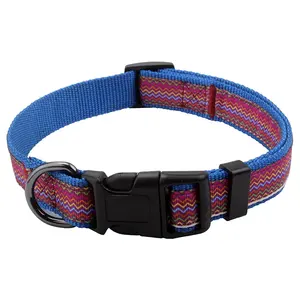 Luxury Eco-Friendly Best Quality Nylon Polyester Pet <b>Leashes</b> Quick Release Snap Buckle Print Pattern Feather Decoration for <b>Dogs</b> - Product Image 2