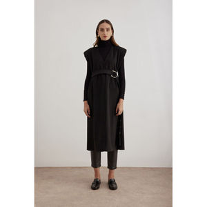 Abrigo Reversible de Lujo para Mujer, Doble Botonadura, Tejido Transpirable Resistente al Viento, con Botones y Borlas Decorativas, Otoño Invierno, Talla XL - Product Image 2