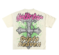 Dtg Print Streetwear Graphic Tees T-shirts Plus Size T-shirt pour hommes en détresse délavé à l'acide T-shirt surdimensionné vintage personnalisé pour hommes