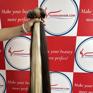 High Quality Straight Vietnamese Human Hair Extensions with Keratin Tip No Dyeing Needed Factory Price Nanoring Tip