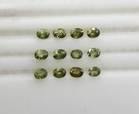 Lot de pierres précieuses naturelles de grenat démantoides taillées en vrac 3-7 MM, pierres de grenat démantoides à facettes pour la fabrication de bijoux