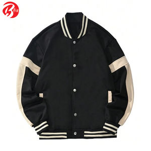 Plus Size Men Clothing Full Sleeves Blank Baseball Varsity Jacket Latest Style Baseball Varsity Letterman Jacket for Men's - Product Image 3