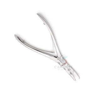 Instrumento quirúrgico ortopédico Ruskin Bone Rongeur 19cm 4mm Doble acción Fuente de alimentación manual de acero inoxidable de alta calidad - Product Image 3