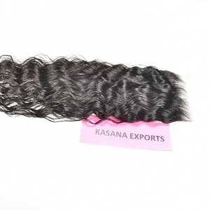 Extensions de cheveux humains vierges 100% naturels noirs vietnamiens, cuticules alignées, vague profonde, 5*5 HD Closure, vente en gros - Product Image 4