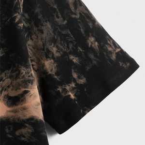 Camiseta de Hombre con Lavado Ácido, 100% Algodón, Cuello Redondo, Corte Regular, Tejido de Punto, Estilo Casual Urbano - Product Image 4