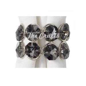 แหวนกระดาษทิชชูคุณภาพเยี่ยม สแตนเลสและคริสตัล แหวนรองกระดาษเช็ดปาก ขนาดและรูปทรงปรับแต่งได้ - Product Image 4