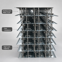 Plancher en treillis métallique robuste pour entrepôt, panneaux de plancher en métal composite renforcé