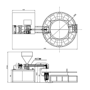 Máquina de Moldeo por Inyección de Suelas de Plástico TPU TPR PVC para Fabricación de Sandalias y Pantuflas Industriales DIY OEM ODM, Origen EE. UU., 1 Año de Garantía - Product Image 5