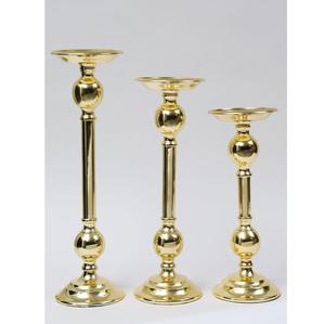 Candelabro de metal chapado en oro decorativo de lujo, decoración para el hogar y el restaurante, portavelas decorativo de mesa de oro largo - Product Image 3