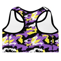 Soutien-gorge de sport et haut de gym réversible, respirant, séchage rapide, écologique, grande taille, couleurs du drapeau Enby, pour le yoga et les activités sportives, motif fierté non binaire
