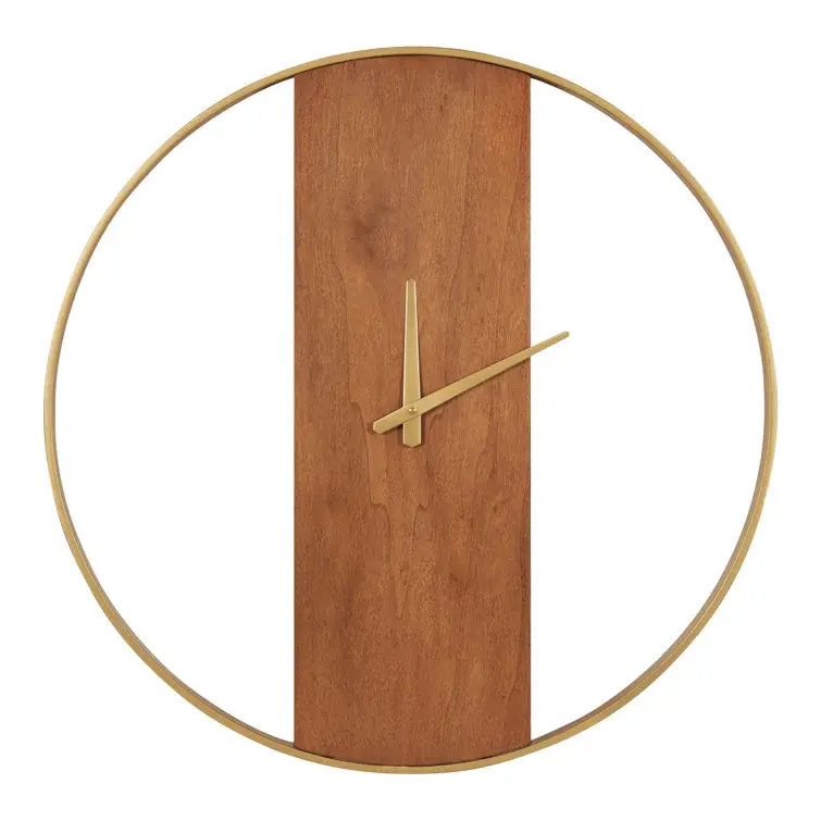 Metallo e legno fatto orologio da parete di alta qualità durevole orologio elegante per la casa soggiorno arredamento utilizzo nel prezzo a buon mercato all'ingrosso