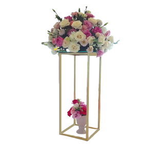 Fantástico diseño Metal Color dorado Centro Forma de mesa redonda Tamaño personalizado Centro de mesa con calidad superior a granel - Product Image 5