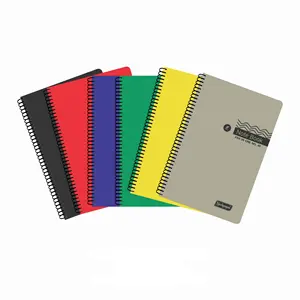 Bulk Personalized PP Plastic Cover Spiral Notebook Custom Size Custom Pages Wholesale Factory Rate