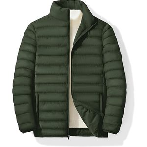 Chaqueta acolchada estándar de invierno para hombre de Color personalizado de alta calidad, estilo informal, acolchado de burbujas, impermeable, a prueba de viento, Abrigo con capucha - Product Image 1