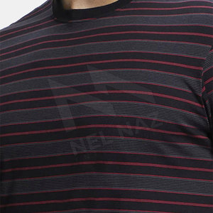 T-shirts pour hommes respirants de haute qualité, séchage rapide, légers, couleur personnalisée, coton, fibre de bambou, manches courtes, col rond - Product Image 6