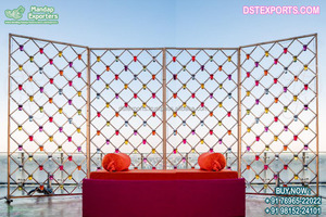 Fond de mur de bougie magique de mariage en métal doré, décor de mur de bougie pour événement de mariage, décor de mur de bougie étincelant pour mariage - Product Image 6