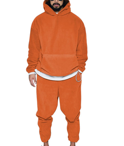 Conjunto Deportivo de Dos Piezas para Hombre, Sudadera con Capucha y Pantalones Deportivos de Forro Polar, Conjunto Informal para Correr - Product Image 1