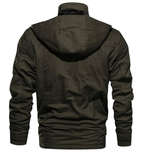 Chaqueta de bombardero de invierno de nuevo diseño para hombre, abrigo de invierno al por mayor, chaqueta de invierno con cremallera de alta calidad para hombre, cuerpo de algodón informal OEM - Product Image 3