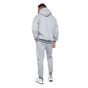 Custom Logo Fleece <b>Men</b> Unisex High Quality Reversible Eco-Friendly Heavyweight Winter Tracksuit Jogger Suit Set Sweatpants - Product Image 2