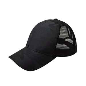 Chapeau de camionneur uni 5 panneaux de haute qualité pour hommes Casquette en maille élégante à la mode avec broderie 3D personnalisée et impression bouffante - Product Image 6