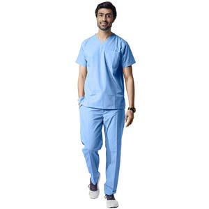 Vente en gros, nouveaux uniformes médicaux élastiques pour lavage à la main à séchage rapide, marque personnalisée, ensembles d'uniformes d'hôpital pour hommes - Product Image 1