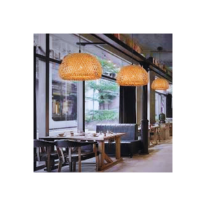 Abat-jour en rotin fait main personnalisable de haute qualité pendentif Design asiatique pour la décoration d'hôtel Direct vietnamien - Product Image 2