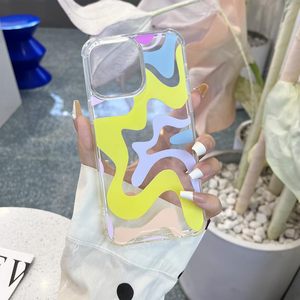 Vendita calda Imd Wave Art women's Tpu Shockprooff Bling custodie per cellulari materiale Pc custodia per telefono carina per Iphone 15 Pro - Product Image 6