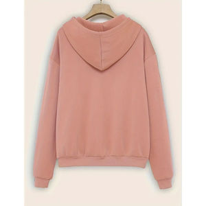 Nuevo diseño de moda, sudaderas con capucha para mujer, poliéster transpirable, secado rápido, Sudadera con capucha para mujer, Sudadera de punto de manga larga de gran tamaño para mujer - Product Image 1