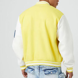 Chaqueta Varsity de Invierno para Hombre con Cuello Alto y Capucha, Chaqueta de Béisbol Informal de Manga Larga con Logotipo Personalizado en la Parte Delantera - Product Image 2