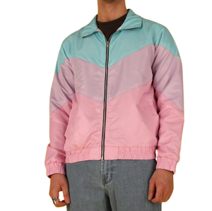 Veste coupe-vent à col montant pour homme, personnalisable avec logo, demi-zip, pull-over, anorak, pour l'été - Product Image 1