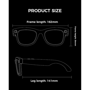 Lentes Inteligentes con Cámara de 800W, Asistente de IA, Llamadas de Voz, Reproductor de Música - Product Image 6