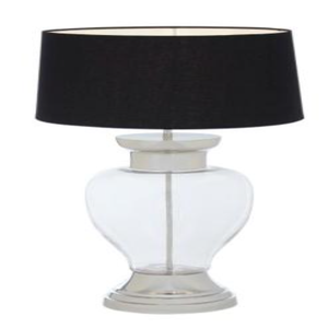Descubra la mejor tarifa al por mayor Lámpara de mesa decorativa moderna de lujo Cristal de níquel de alto brillo Acabado cromado elegante - Product Image 1