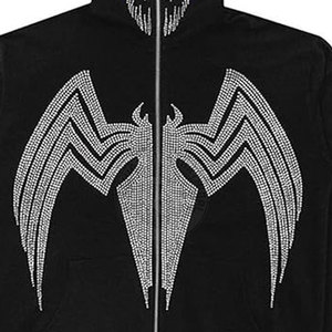 Pakistán fabricante Unisex bordado otoño diamantes de imitación sudaderas con capucha venta al por mayor Color personalizado de alta calidad en Stock - Product Image 6