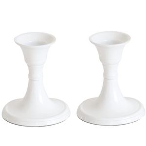 Maravilloso portavelas blanco Diseño atractivo Soportes de velas de metal Tendencia superior Decoración de mesa de iluminación decorativa para eventos múltiples - Product Image 2