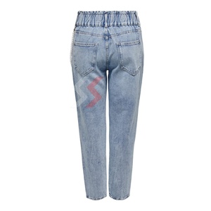 Pearl Design Jean Women's <b>Pants</b> Jeans Denim Fabric Skinny Style Blue Color Leg Zipper Fly <b>Ladies</b> Jeans OEM Serviced 2025 - Product Image 4