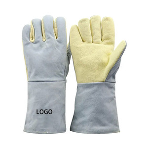 Guantes de soldadura de último estilo de diseño superior Buena venta Protección de manos y brazos exigida por el cliente - Product Image 1