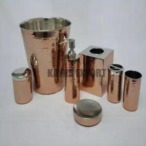 เซ็ตห้องน้ำดีไซน์สายหนังเทียมสีน้ำตาลเข้มชุดห้องน้ำในห้องน้ำ - Product Image 6