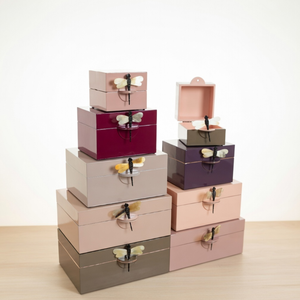 Premium Quality Lacquer Box High Gloss Finish Custom Color Jewelry Storage Modern Decorative Wooden Box for Home Decor - Product Image 2