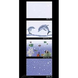 Échantillon gratuit 30x45cm Carreaux muraux de salle de bain en céramique 300x450mm Bleu Digital Glazed 12x18 pouces Étanche Intérieur de salle de bain - Product Image 1