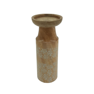 Best Quality Wood Candle Stand Handmade Customized Tabletop Decorative Pillar Holder Brown Color for Home and Wedding Decor - Product Image 5