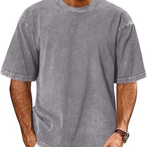 Streetwear personnalisé surdimensionné hommes coton T-Shirt lourd matériel mode t-shirt décontracté 2025 tendance Style - Product Image 1
