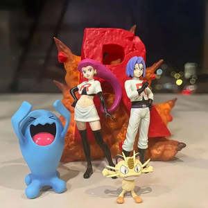 Ensemble de 4 figurines Pokémon neuves en plastique pour enfants, décorations et accessoires d'anime, modèles de personnages ODM en boîte - Product Image 3