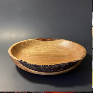 Cuenco para servir ensalada de frutas tradicionales, cuenco tallado en raíz, pulido, textura natural, hogar, restaurante, cuenco hecho a mano de La India - Product Image 3